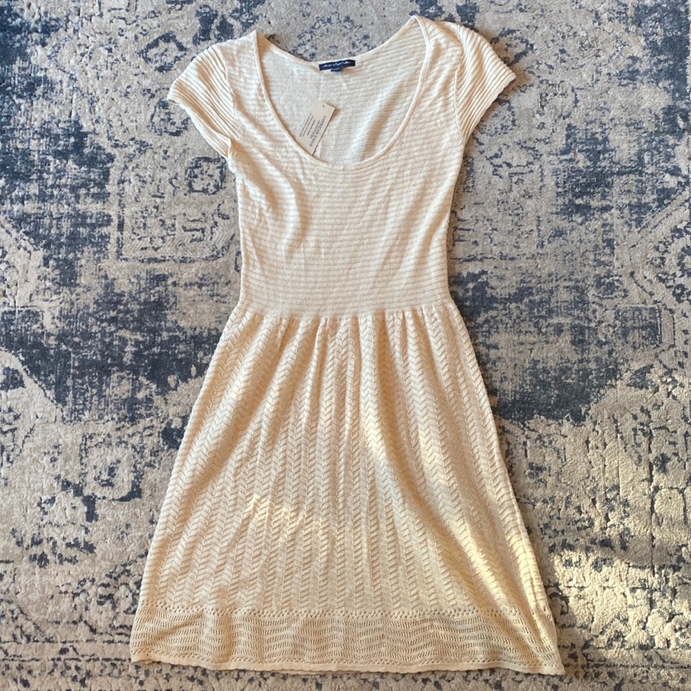 American Eagle Cream Dress